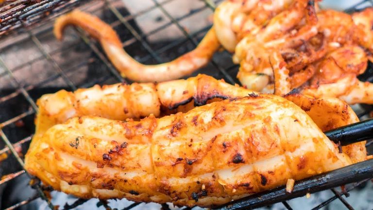 Cách Làm Mực Nang Nướng Sa Tế Cùng Quốc Hương Food 